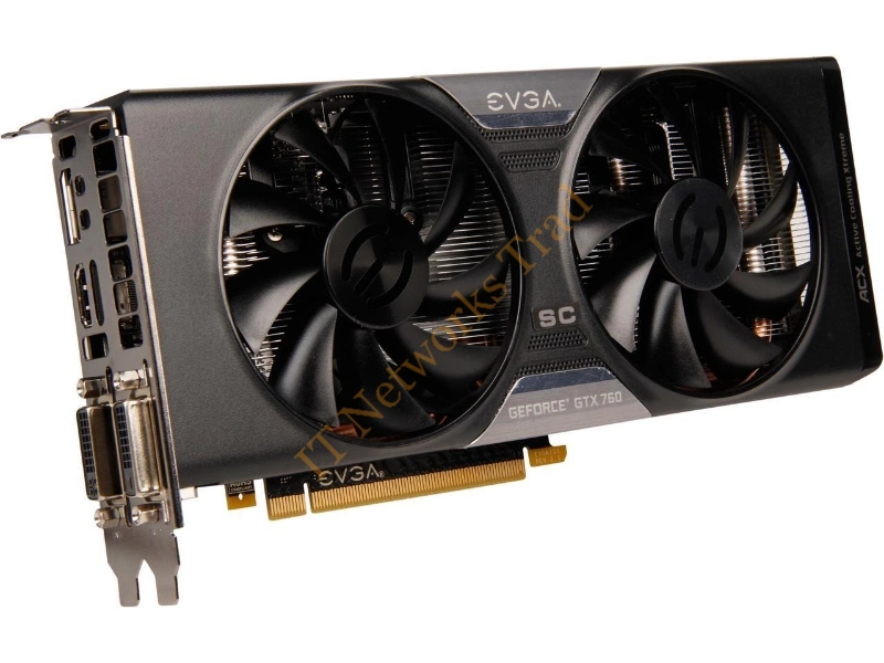 02G-P4-2765-AR EVGA -GeForce GTX 760 SuperClocked 2GB GDDR5 256-Bit PCI-Express 3.0 x16 Dual DVI Video Graphic Card
