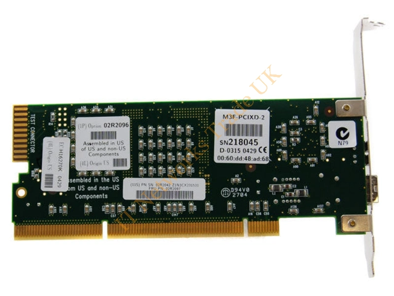 02R2097 IBM 2MB Single Channel PCI-x Fibre Channel Host Bus Adapter by Myrinet for eServer