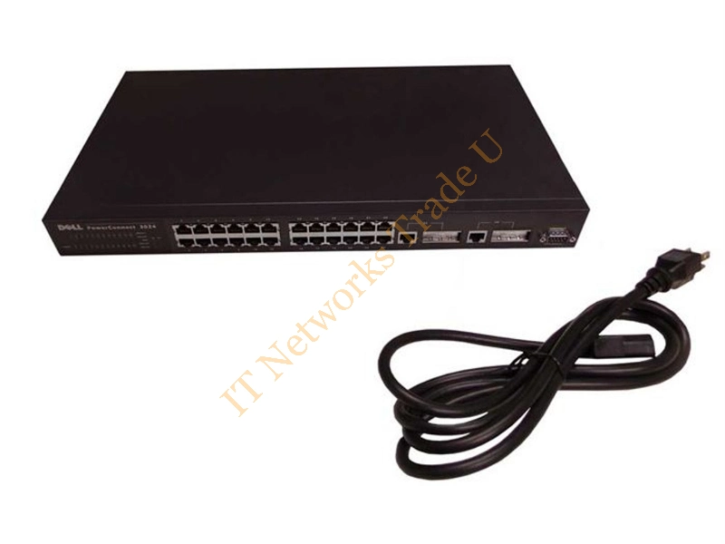 02W513 Dell PowerConnect 3024 24-Ports 10/100 Fast Gigabit Network Switch