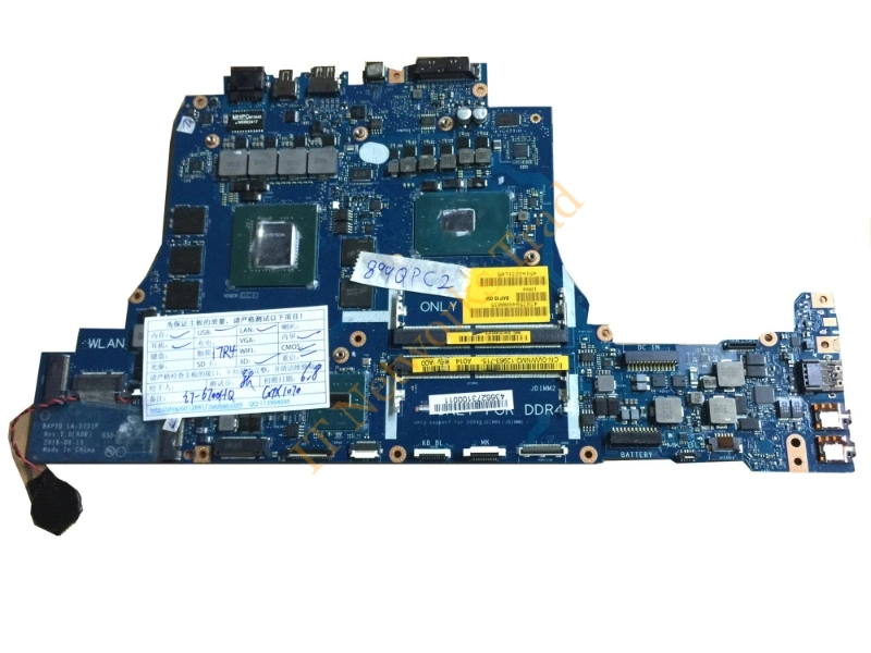 02X6D6 Dell System Board for Alienware 17 R4 Laptop Laptop Motherboard