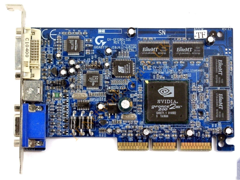 032-P1-NV59-RB EVGA -e-GeForce2 MX-400 32MB PCI 2.1 Video Graphics Card