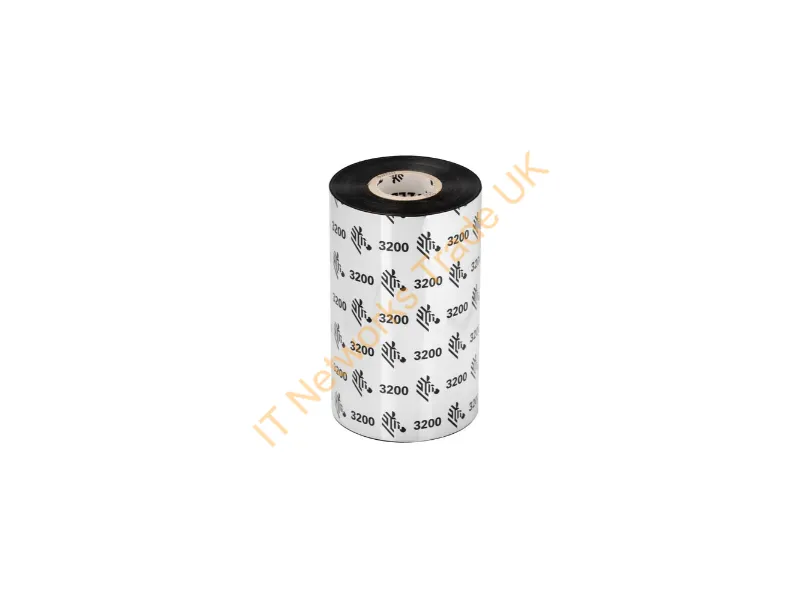 03200BK11030 - Zebra 3200 Wax/Resin Thermal Ribbon 11811" (300 M) Black
