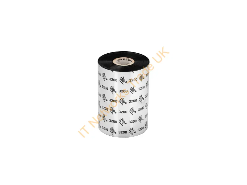 03200BK13145 - Zebra 3200 Wax-Resin Thermal Ribbon 17716.5" (450 M) Black