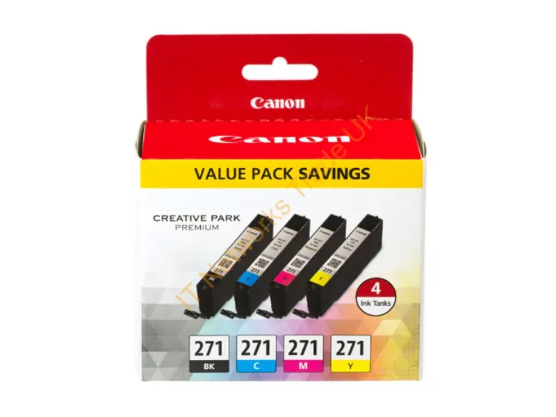 0390C005 - Canon Cli-271 Original Black,Cyan,Magenta,Yellow