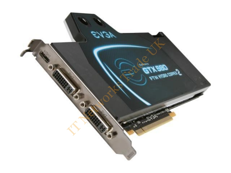 03G-P3-1591-S3 EVGA -GeForce GTX 580 Hydro Copper 2 3GB 384-Bit GDDR5 PCI Express 2.0 x16 HDCP Ready/ SLI Support Video Graphics Card