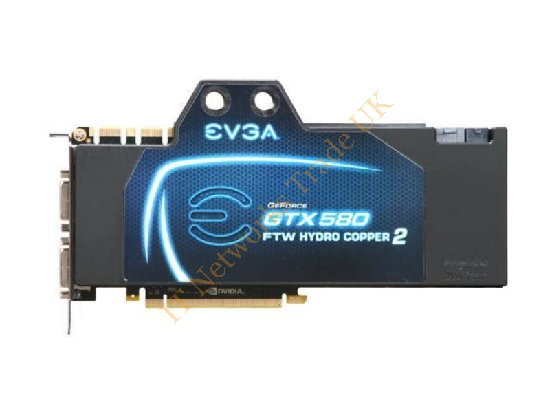 03G-P3-1591-TR EVGA -GeForce GTX 580 Hydro Copper 2 3GB 384-Bit GDDR5 PCI Express 2.0 x16 HDCP Ready/ SLI Support Video Graphics Card