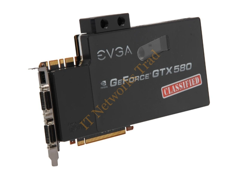 03G-P3-1593-AR EVGA -GeForce GTX 580 Classified Hydro Copper 3GB GDDR5 PCI-Express 2.0 Dual DVI Video Graphic Card