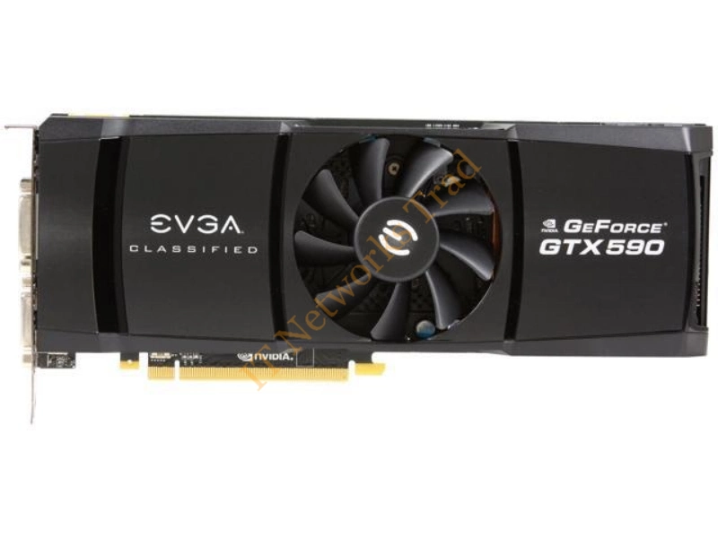 03G-P3-1598-B3 EVGA -GTX 590 Limited Edition 3GB GDDR5 768-Bit PCI-Express 2.0 x16 3x DVI Video Graphic Card