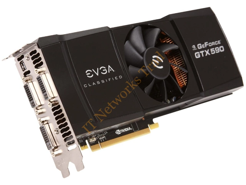 03G-P3-1598-LR EVGA -GTX 590 Limited Edition 3GB GDDR5 768-Bit PCI-Express 2.0 x16 3x DVI Video Graphic Card