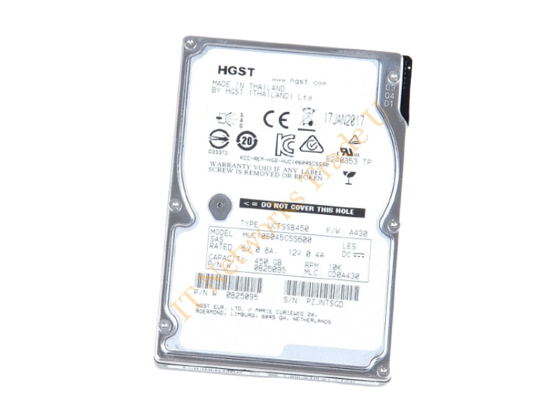 03T7737 Lenovo 450GB 10000RPM SAS 6Gb/s 2.5-inch Server Hard Drive Internal HDD