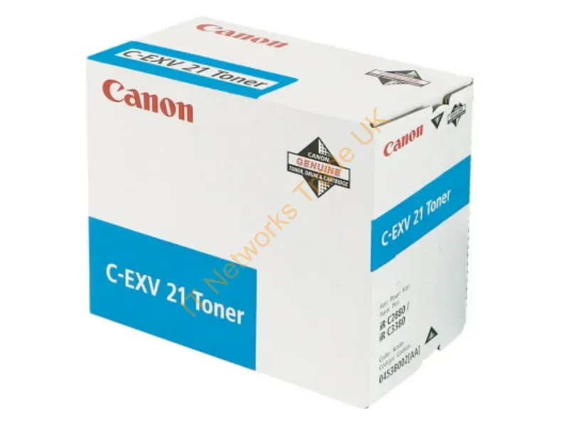 Canon 0453B002 (C-EXV 21) Toner cyan, 14K pages @ 5% coverage, 260gr Accessory