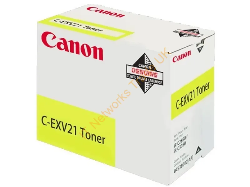 Canon 0455B002 (C-EXV 21) Toner yellow, 14K pages @ 5% coverage, 260gr Accessory