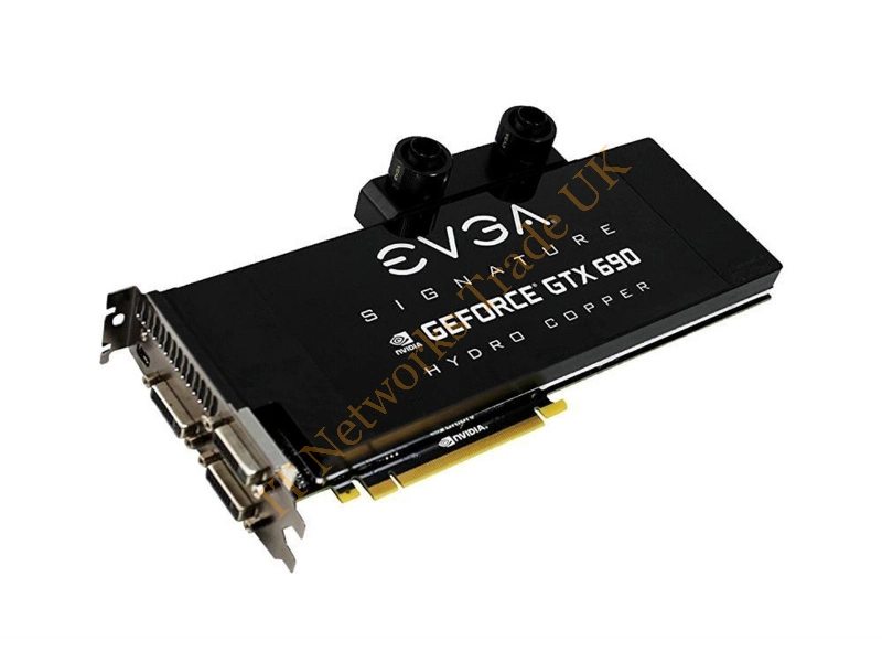 04G-P4-2699-AR EVGA -GeForce GTX 690 Hydro Copper Signature 4GB 512-Bit GDDR5 PCI Express 3.0 x16 HDCP Ready/ SLI Support Video Graphics Card