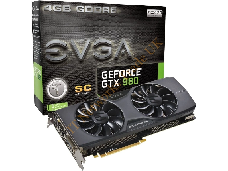 04G-P4-2980-LA EVGA -GeForce GTX 980 4GB 256-Bit GDDR5 DVI-I/ HDMI/ 3x DisplayPort PCI Express 3.0 x16 Video Graphics Card