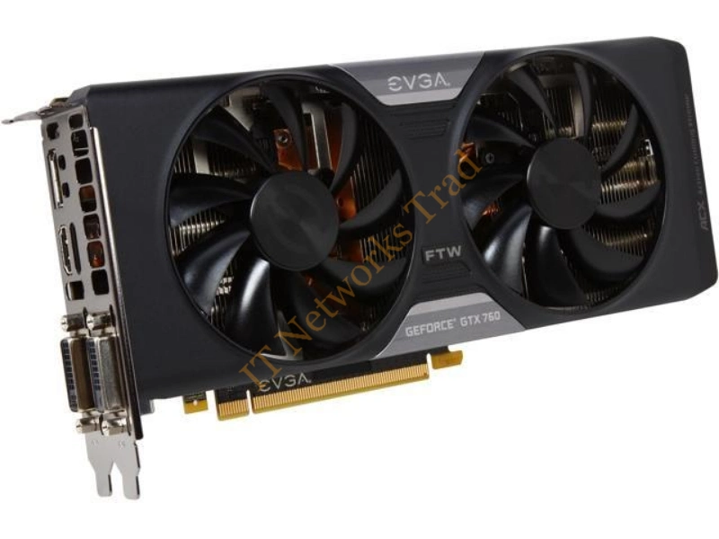 04G-P4-3768 EVGA -nVidia GeForce GTX 760 Dual FTW 4GB GDDR5 2DVI/ HDMI/ DisplayPort PCI Express Video Graphics Card