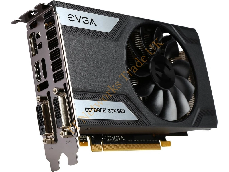 04G-P4-3962-AR EVGA -GeForce GTX 960 SuperClocked 4GB GDDR5 128-Bit PCI Express 3.0 x16 DVI-D/ DVI-I/ HDMI/ DisplayPort Video Graphics Card