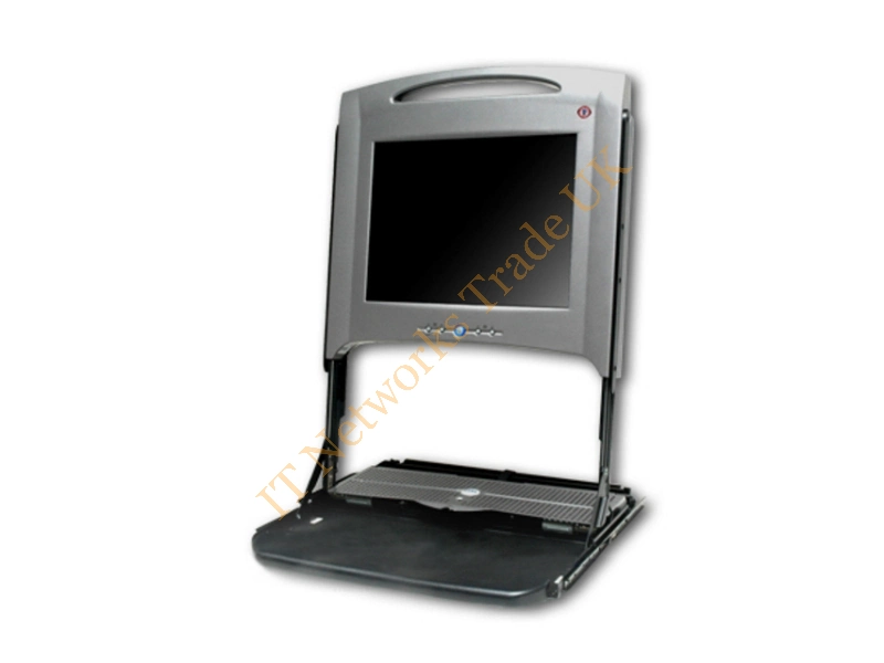 04U133 Dell 15-inch Rack Mount TFT Monitor With Rails 1U No Keyboard and Mouse KVM LCD And Keyboard Combo