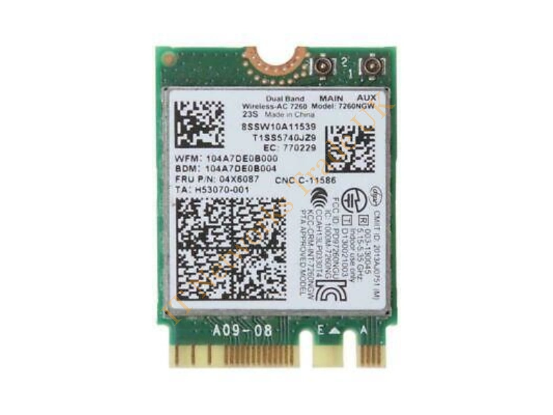 04W3806 IBM 7260NGW Dual Band Wi-Fi by Intel Wireless LAN Card