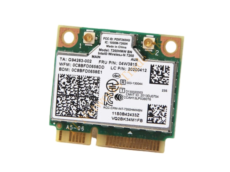 04W3815 Lenovo Intel Wireless-N 7260 7260HMW BN WLAN WiFi Bluetooth Card BT Half Wireless LAN Card