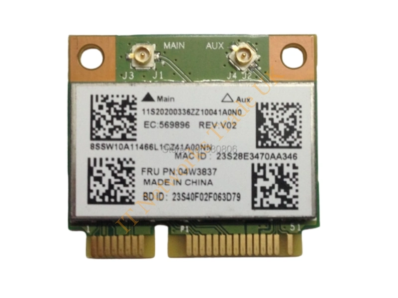 04W3837 Lenovo BCM43142 802.11bgn + Bluetooth 4 Combo Card Network Adapter