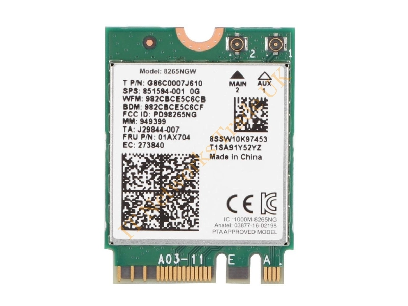 04X6015 Lenovo 42Mb/s M.2 Wireless LAN Card for ThinkPad ATOM 10
