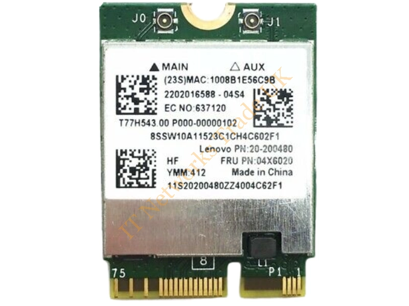04X6020 Lenovo Wireless Bluetooth Wi-Fi Card by Broadcom - Wireless LAN Card