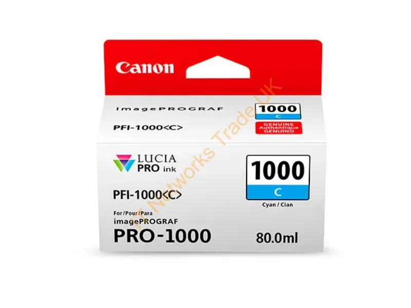 0547C002 - Canon Pfi-1000 Ink Cartridge Original Cyan