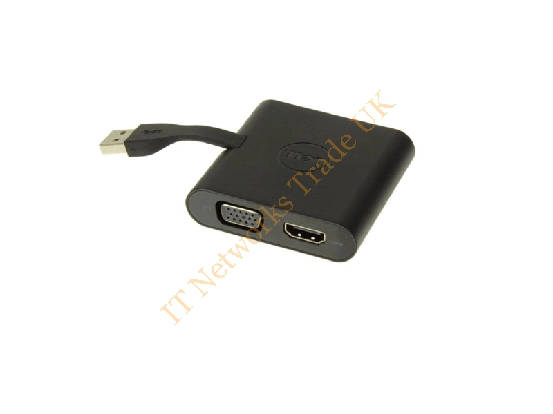054DNX Dell DA100 USB 3.0 to HDMI / VGA Ethernet USB 2.0 Adapter Module