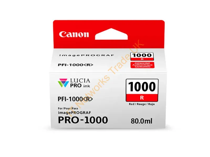 0554C002 - Canon Pfi-1000 Ink Cartridge Original Red