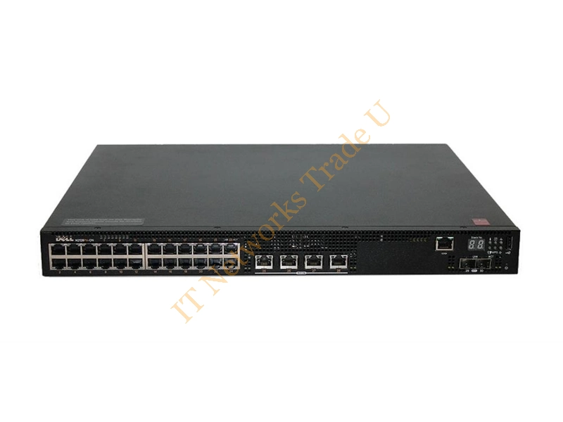 05C1J6 Dell Networking N2128PX-ON 28-Port 24 x 10/100/1000 (PoE+) + 4 x 100/1000/2.5G/5G (PoE) + 2 x 10 Gigabit SFP+ Managed Layer 3 Rack-Mountable Network Switch