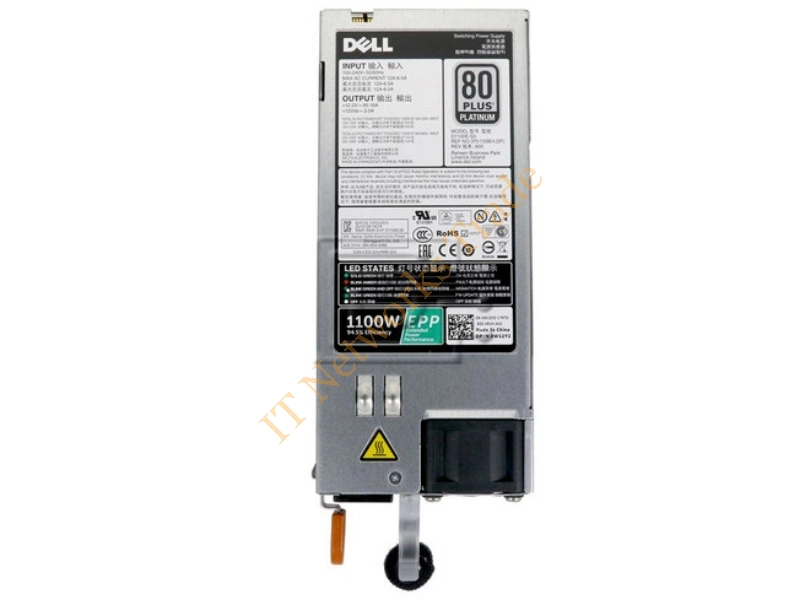 05G4WK Dell 1100-Watts DC Hot-Pluggable Power Supply for R730 / R730xd / R720 / R630 / R620