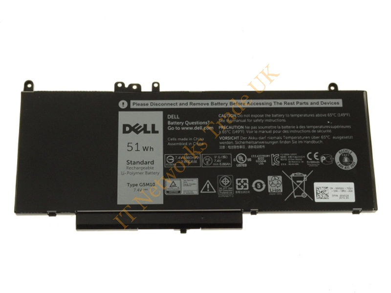 05XFWC Dell 4-Cell 51Wh Li-ion Battery for Latitude E5250 / E5450 / E5550 Laptop Battery