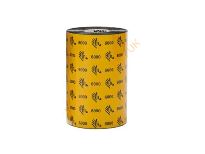 06000BK15645 - Zebra Zebra Tt Ribbon Wax (6.14" X 1476') (1" Core)