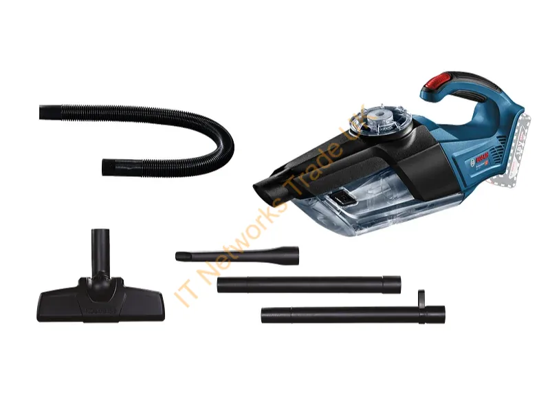 06019C6200 - Bosch GAS 18V-1 Professional handheld vacuum Black, Blue, Red, Translucent Bagless
