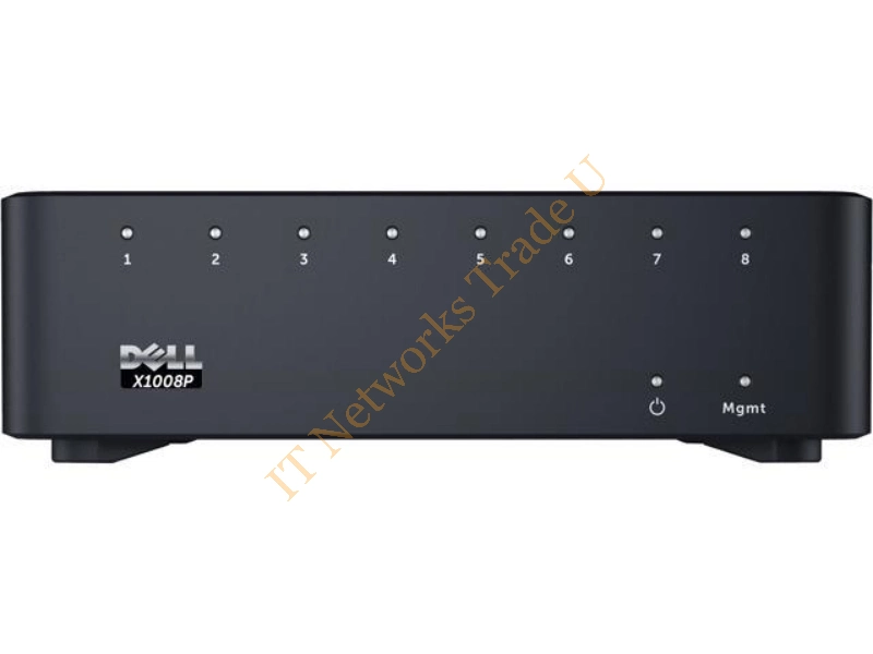 0648NJ Dell Networking X1008P 8-Port 8 x 10/100/1000 Gigabit Ethernet Layer 2 Managed Networking Switch