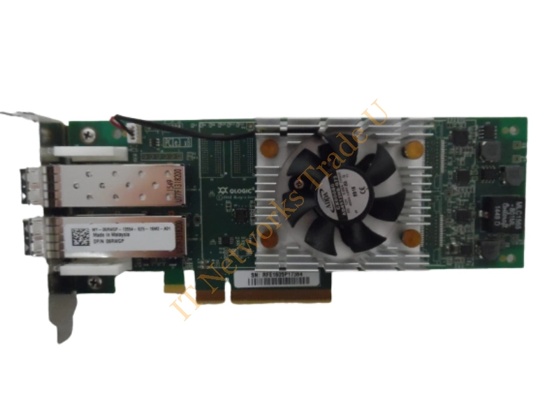 06RWGP Dell Qlogic QLE2662L Dual Port 16Gb/s Fibre Channel PCI-Express 3.0 Host Bus Adapter Fiber Channel Controller