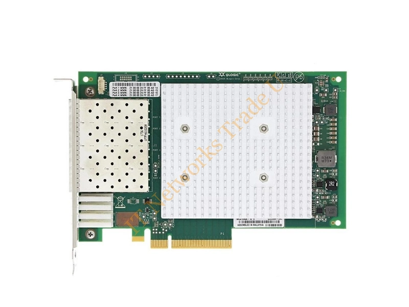 06WJKM Dell Qlogic Quad Port 16Gb Fibre Channel PCI-Express X8 Host Bus Adapter Fiber Channel Controller