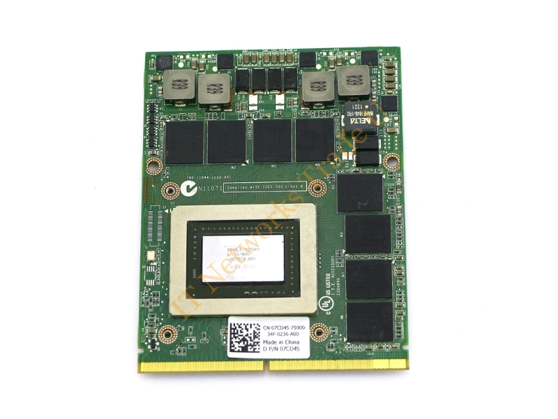 07CD45 Dell / nVidia Quadro 3000M 2GB GDDR5 SDRAM 256-Bit MXM 3.0 Type B Video Graphics Card for Precision M6600