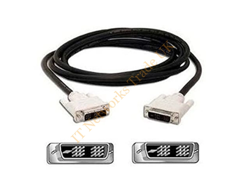 089G1748HAA15 Dell 6ft DVI to DVI Black Cable Connector