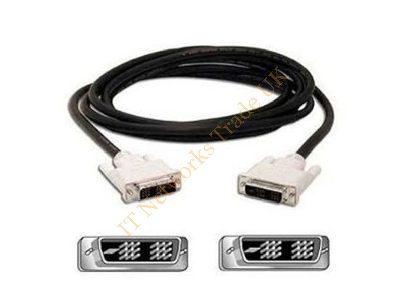 089G1748HAAAD Dell 6ft DVI to DVI Black Cable Connector