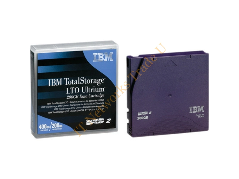 08L9870 IBM LTO Ultrium 2 Tape Cartridge LTO Ultrium LTO-2 200GB (Native) / 400GB (Compressed) Tape Media Storage