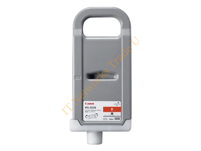 0906B005AA - Canon 0906B001 (PFI-701 R) Ink cartridge red, 700ml Printer