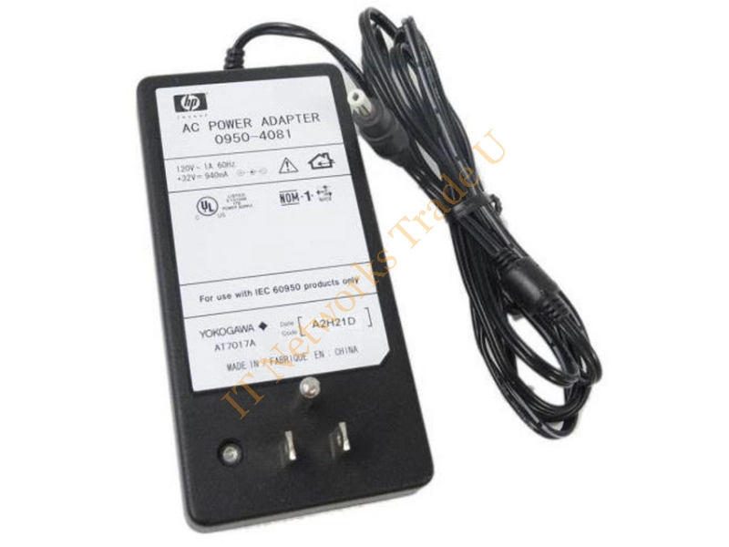 0950-4081 HP 30Watt AC Power Adapter 32VDC 0.94A Barrel Plug for PhotoSmart 5550 7150 7155 Printers