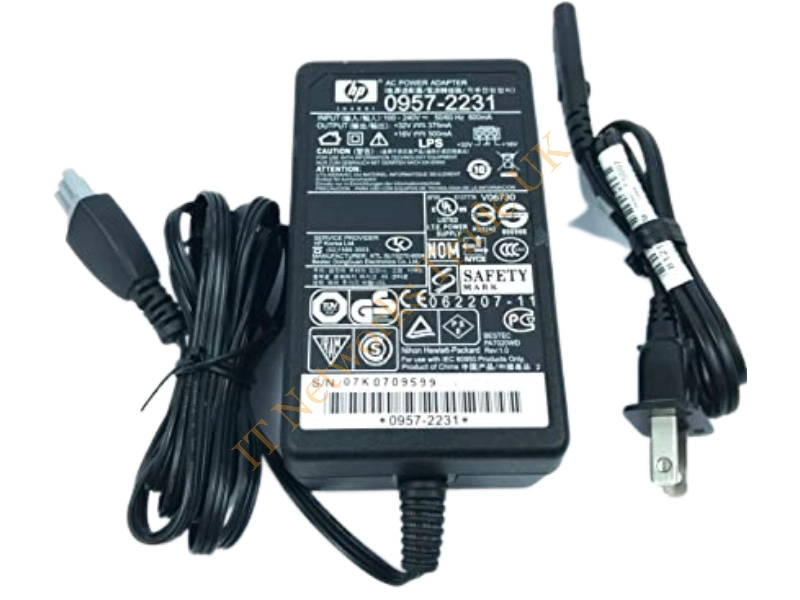0957-2231 HP AC Adapter (32V/375mA / 16V/500mA) Service replacement - Printer Accessory