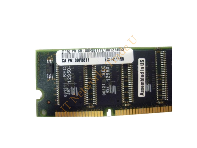 09P3811 IBM 1GB DDR-266MHz PC2100 non-ECC Unbuffered CL2.5 200-Pin SoDimm 2.5V Memory Module Laptop Memory