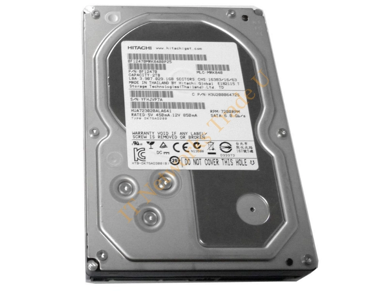 0A36143 Hitachi Ultrastar A7K1000 1TB 7200RPM SATA 3Gb/s 32MB Cache 3.5-inch Desktop Hard Disk Drive Internal HDD