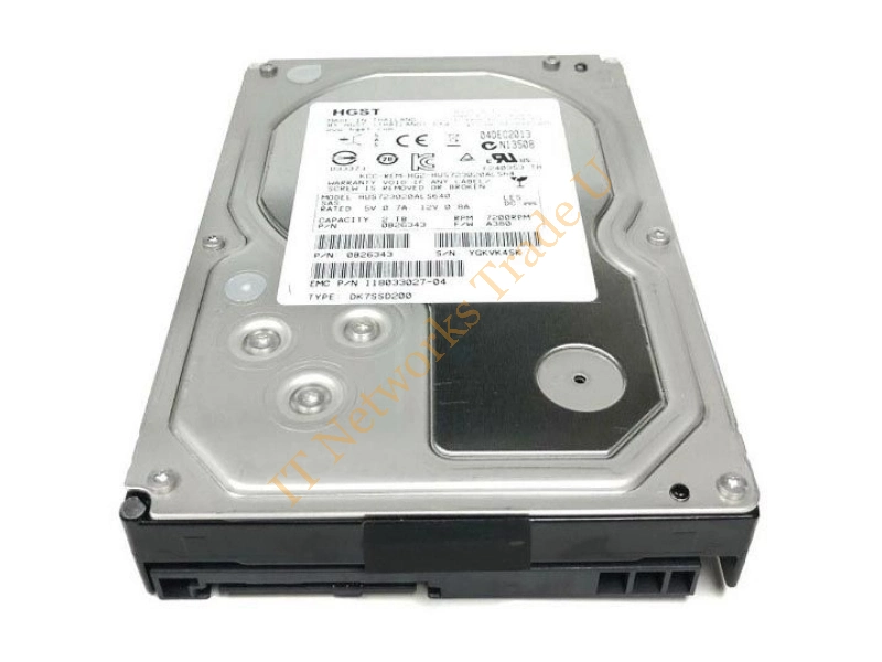 0B26343 Hitachi 2TB 7200RPM SAS 6Gb/s 64MB Cache 3.5-inch Server Hard Drive Internal HDD