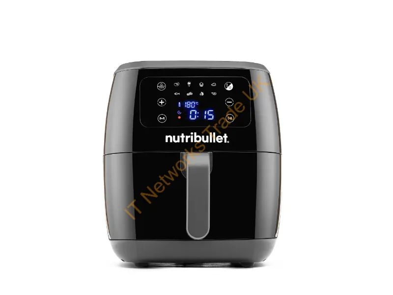 0C12500002 - NutriBullet XXL Digital Air Fryer Single 7 L Stand-alone 1800 W Hot air fryer Black