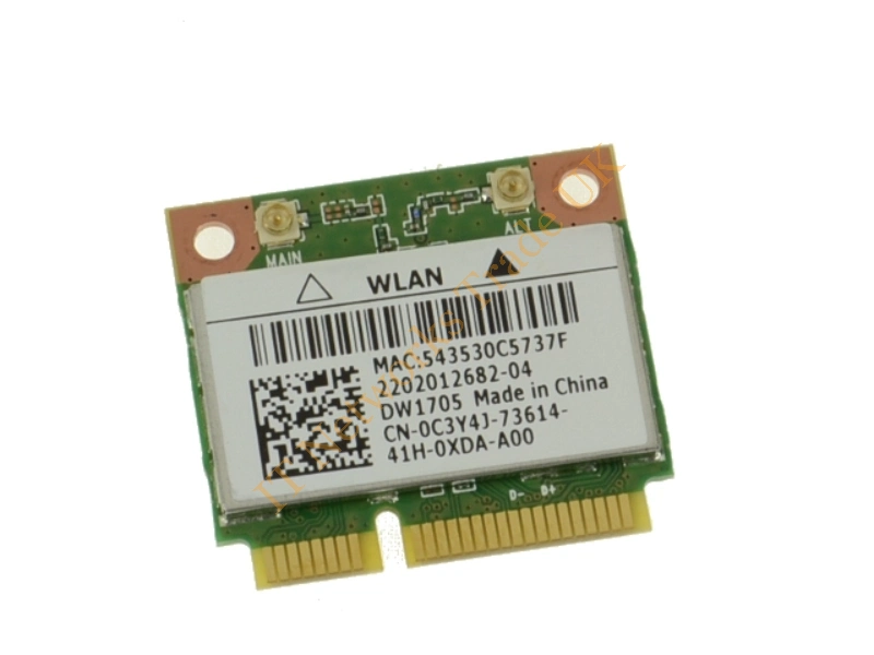 0C3Y4J Dell Wirelss Wifi LAN Card Qualcomm Atheros Mini PCI-Express 802.11b/g/n Bluetooth 4.0 Internal Mini Latitude 3540