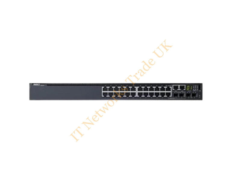 0CJXP5 Dell Networking N3048P 48-Port 48 X 10/100/1000 + 2 X 10 Gigabit SFP + 2 X Combo 1000Base-T Layer 3 PoE Managed Network Switch